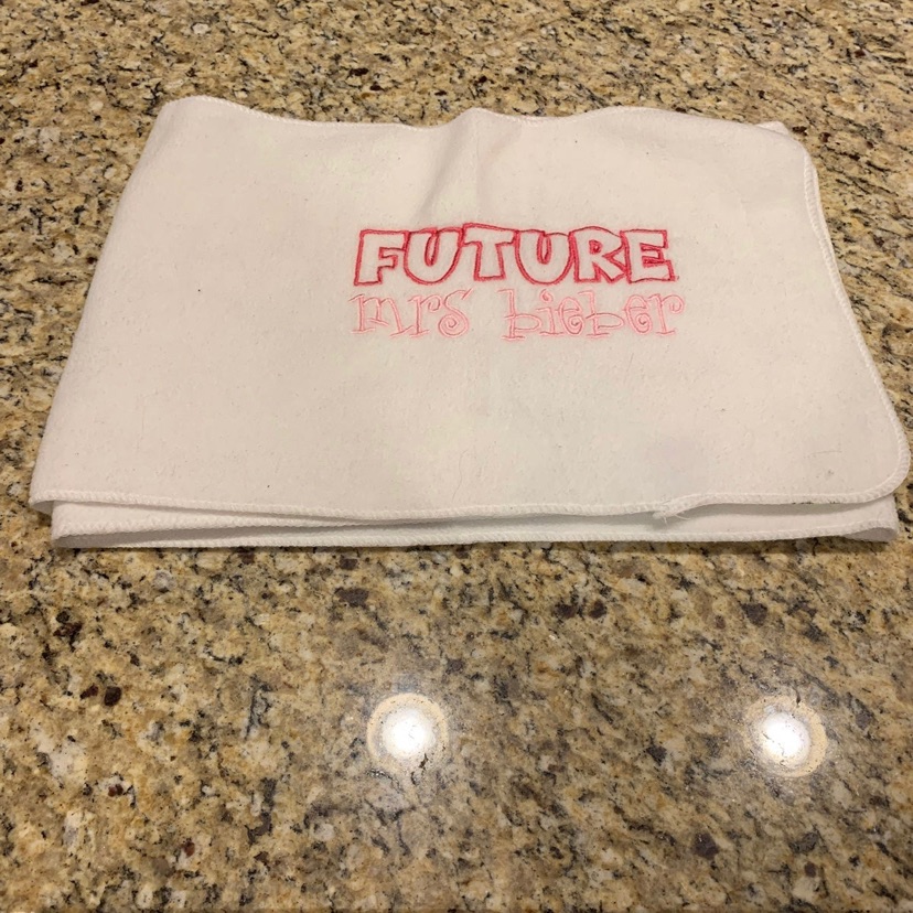 Justin Bieber Future Mrs Bieber Scarf Justin Bieber Future Mrs Bieber Scarf